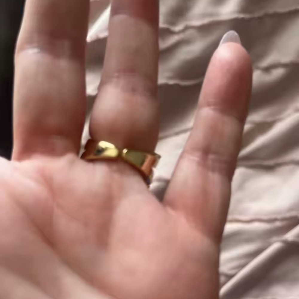 Gold Baguette Crystal Wrap Ring | Elegant Statement - Picture 10 of 14